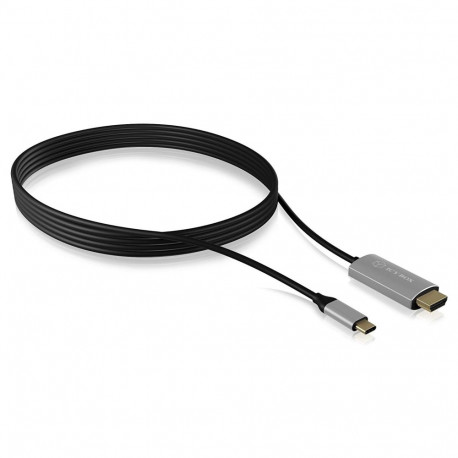 USB 3.2 Gen 1 adapterkaabel USB-C pistik > HDMI pistik 1,8Meter, must