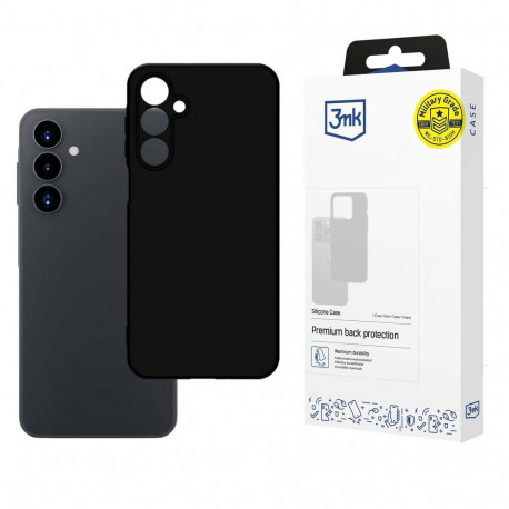 3mk Silicone Case for Samsung Galaxy A16 - Black