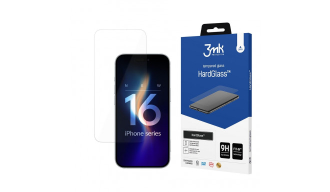Tempered glass 9H 3mk HardGlass™ for Apple iPhone 16