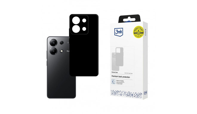 3mk Silicone Case for Xiaomi Redmi Note 13 4G - black