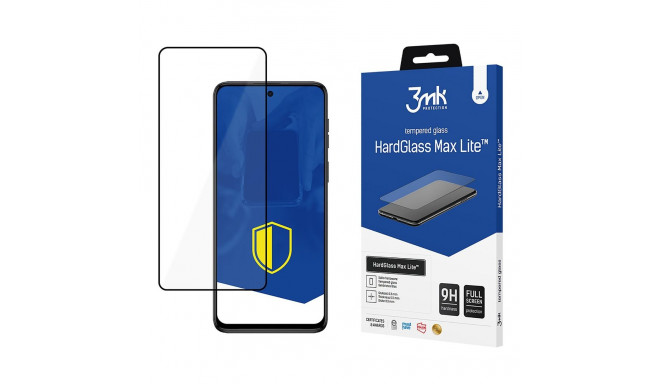 3mk HardGlass Max Lite Tempered Glass with Black Frame for Motorola Moto G54 / Power Edition