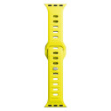 3mk Silicone Watch Strap for Apple Watch 38 / 40 / 41 mm - yellow