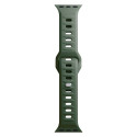 3mk Silicone Watch Strap for Apple Watch 42 / 44 / 45 / 49 mm - green