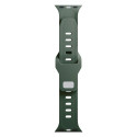 3mk Silicone Watch Strap for Apple Watch 42 / 44 / 45 / 49 mm - green