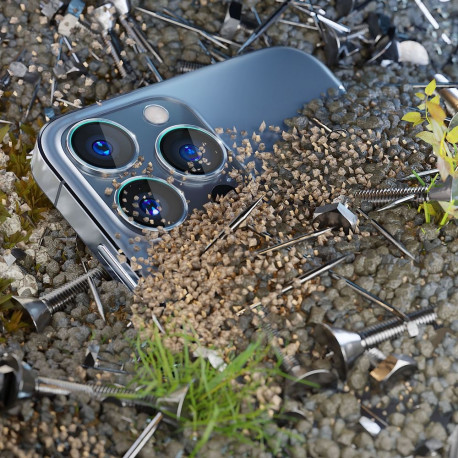 3mk Lens Protection Camera Cover with Green Frame for iPhone 16 / 16 Plus