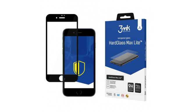 9H 3mk HardGlass Max Lite™ glass for iPhone 7 / 8 - with black frame