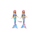 Barbie Flower Magic Mermaid Toy Doll with Surprise Blooming Flowers Feature &amp; Pearl Headband