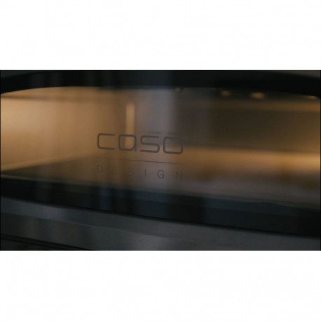 Caso Pizza Oven | PizzaChef 430° | 2200 W | must/hõbedane