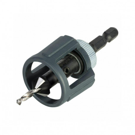 WOLFCRAFT 2-in-1 vastupidi kruvikeeraja faasimis- ja puurimissügavuse piirajaga