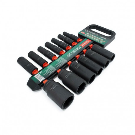 ROCKFORCE pikad löökpadrunid 13 tk 1/2" 10-32mm / hoidik