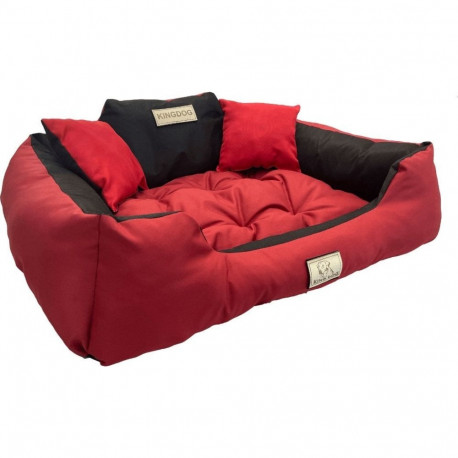 AIO FACTORY KINGDOG dog bed 100x75cm waterproof red