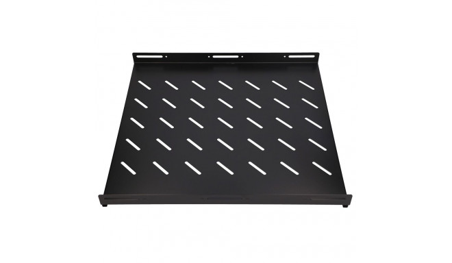 Extralink 1U 500mm must fikseeritud riiul 19", 502 x 472mm, 800mm sügavusega kappidele