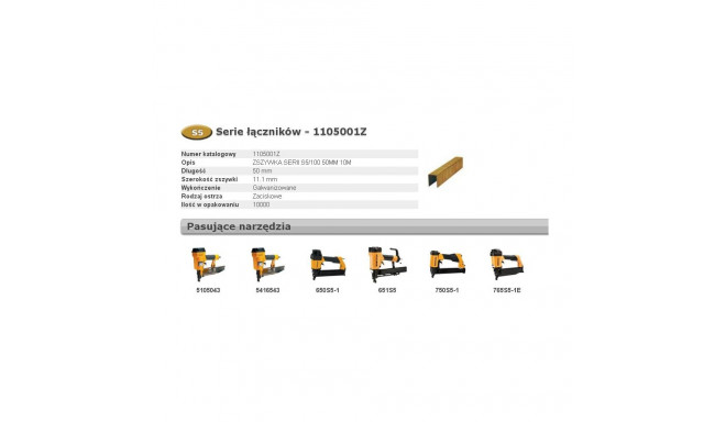 BOSTITCH STAPLES S5 50mm 10M width 11.1mm...