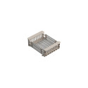 Steiner Steel Basket for Kitchen Sink, Adjustable, Steel + Beige Handles