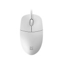 Computer Mouse - Defender Azora MB-241 Wired 1200 DPI Ergonomic White