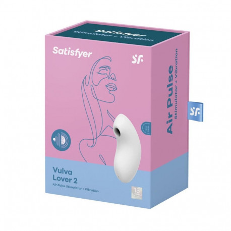 Satisfyer vibraator ja õhusurve stimulaator Vulva Lover 2, valge