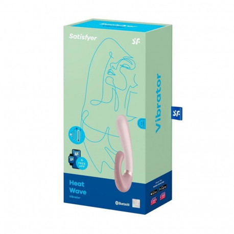 Satisfyer vibraator Heat Wave rakendusega juhitav, roosa