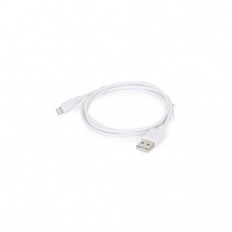 Cablexpert 8-pin sync and charging cable, white, 1 m