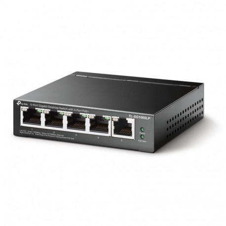 TP-Link Switch||TL-SG1005LP|Desktop/pedestal|5x10Base-T / 100Base-TX / 1000Base-T|PoE ports 1|TL-SG1