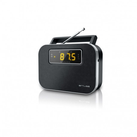 Muse M-081R Black, Alarm function, 2-band PLL portable radio