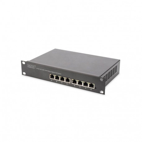 Digitus 8-port Gigabit Ethernet PoE switch DN-95317 10/100/1000 Mbps (RJ-45), Unmanaged, Rackmountab
