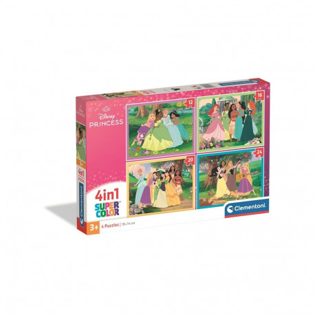 TOY PUZZLE 4IN1 DISNEY PRINCESS 21746