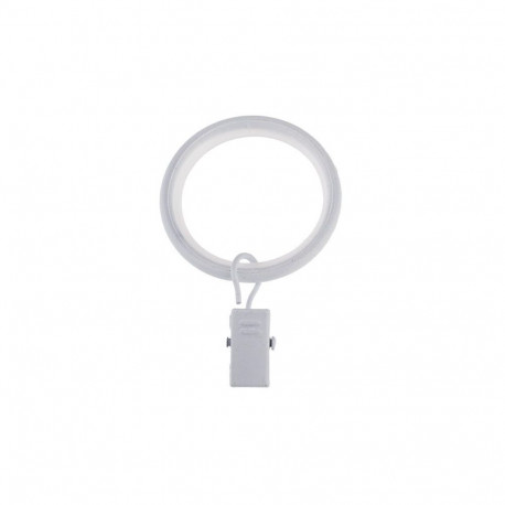 RINGS WITH CLIPS SILENT D19 MAT WHIT(10)