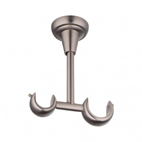 CURTAIN ROD BRACKET CEIL DOUB D19/25 MCH