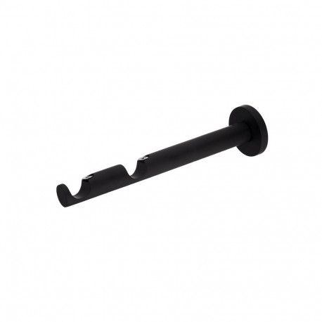 CURTAIN ROD BRACKET DOUBLE D19 M.BLACK
