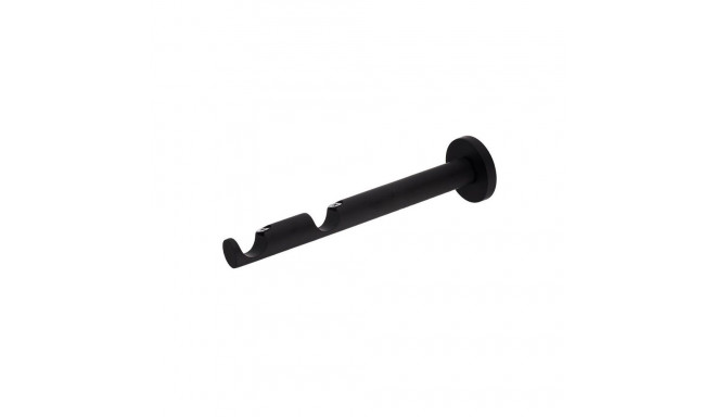 CURTAIN ROD BRACKET DOUBLE D19 M.BLACK