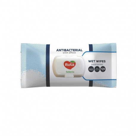 WET WIPES RUTA ANTIBACTERIAL 120PCE
