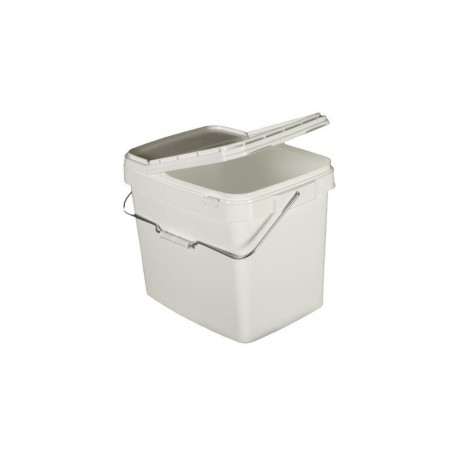 Square Buck kaanega 38x30x45cm 34L valge