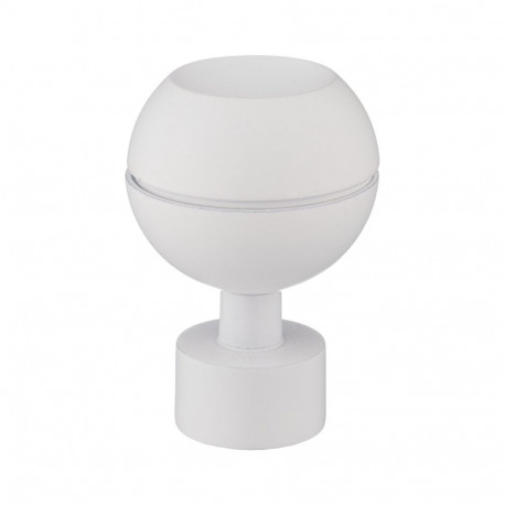 CURTAIN ROD FINIAL KULAOPTIC D19 MAT WH