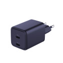 3mk Hyper Charger PD 45W QC4+ PPS 2C Super-Fast Charge 2.0 Wall Charger - Black