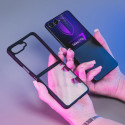 3mk Satin Armor Case+ for Samsung Galaxy Z Flip 7 - Transparent Black
