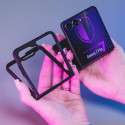 3mk Satin Armor Case+ for Samsung Galaxy Z Flip 7 - Transparent Black
