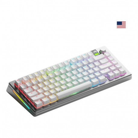 Glorious Gaming klaviatuur GMMK 3 PRO 75% valmis komplekteeritud juhtmevaba, hõbedane – US