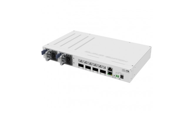 Mikrotik CRS504-4XQ-IN hallatav kiire Ethernet (10/100) toite üle Etherneti (PoE) valge võrgu lüliti
