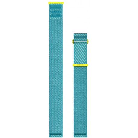 Garmin kellarihm Quick Release ComfortFit Fabric 22mm, türkiissinine