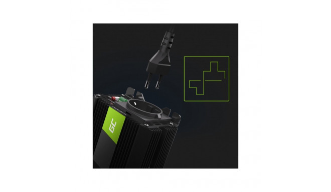 Green Cell registreeritud auto vooluinverter konverter 12V–230V 300W/600W USB-ga