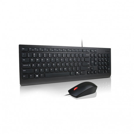 Lenovo Essential Wired Combo Keyboard and Mouse | Keyboard and Mouse Set | Wired | Mouse included | 