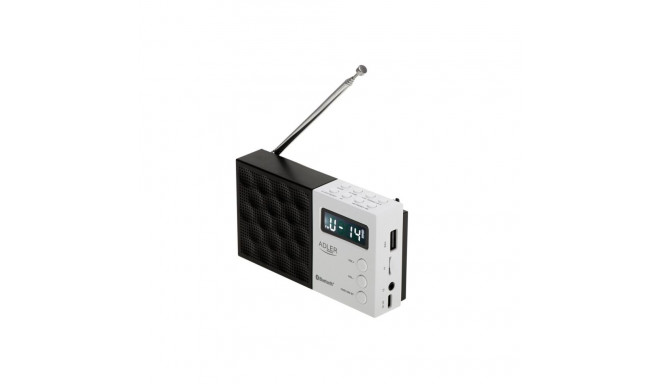Adler | Digital Radio - PLL AM/FM | AD 1908 | Alarm function | White/Black