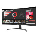 LCD Monitor|LG|34"|Curved/21 : 9|Panel VA|3440x1440|21:9|100 Hz|5 ms|Tilt|34WR50QK-B