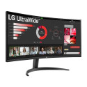 LCD Monitor|LG|34"|Curved/21 : 9|Panel VA|3440x1440|21:9|100 Hz|5 ms|Tilt|34WR50QK-B