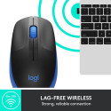 MOUSE USB OPTICAL WRL M190/BLUE 910-005907 LOGITECH