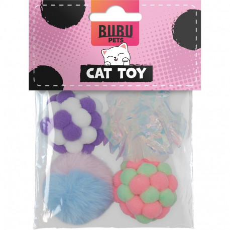 Bubu Pets erinevad pallid kassidele 4tk