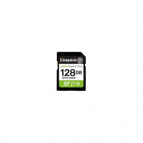 Kingston Technology mälukaart Canvas Select Plus Gen3 128GB SDXC 150MB/s C10 UHS-I U1 V10