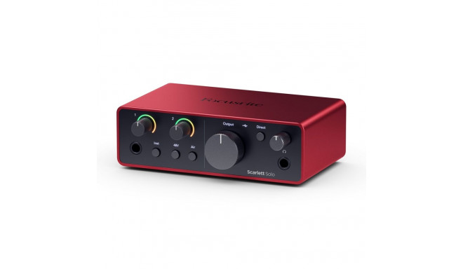 Audio Interface - Focusrite Scarlett Solo 4th Gen 2-Channel 192 kHz USB Type-C
