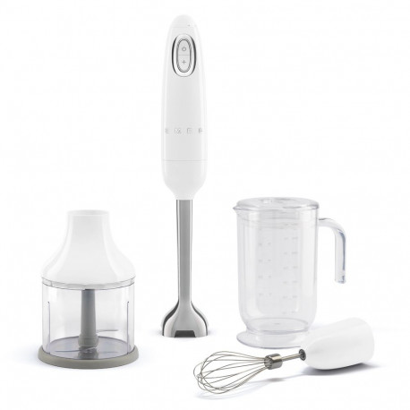 Hand Blender - SMEG HBF03WHEU, 700W, 4-Speed, Turbo Function, White