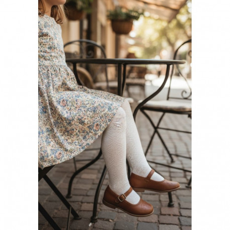 SOKISAHTEL YAP valged peenmustrilised sukkpüksid lastele 428, 431, 432